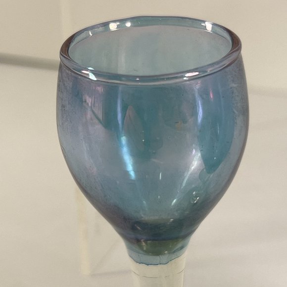 Liqueur 6 Glasses Blue Port Wine Barware Sherry Unbranded 1.5 oz Cordial Shots - Picture 6 of 8